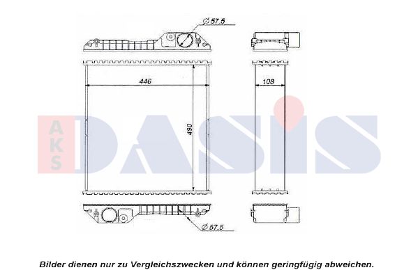 AKS DASIS radiatorius, variklio aušinimas 440611N